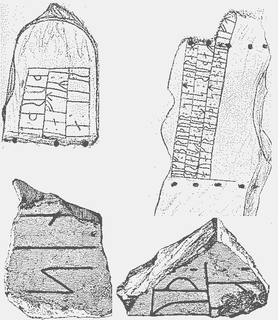 Датские Рунические Надписи I-II-V-VI