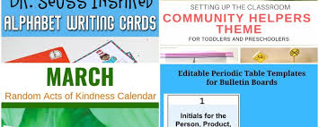 02.23 Dr. Seuss Alphabet Writing, Editable Periodic Table Templates, Acts  of Kindness, Community Helpers Theme