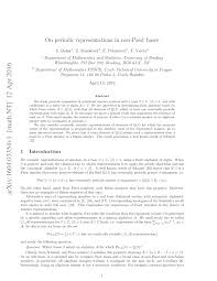 PDF) On periodic representations in non-Pisot bases