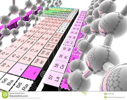 Periodic Mendeleev Table and Reflective Molecules Stock Illustration -  Illustration of horizontal, alphabet: 15267488